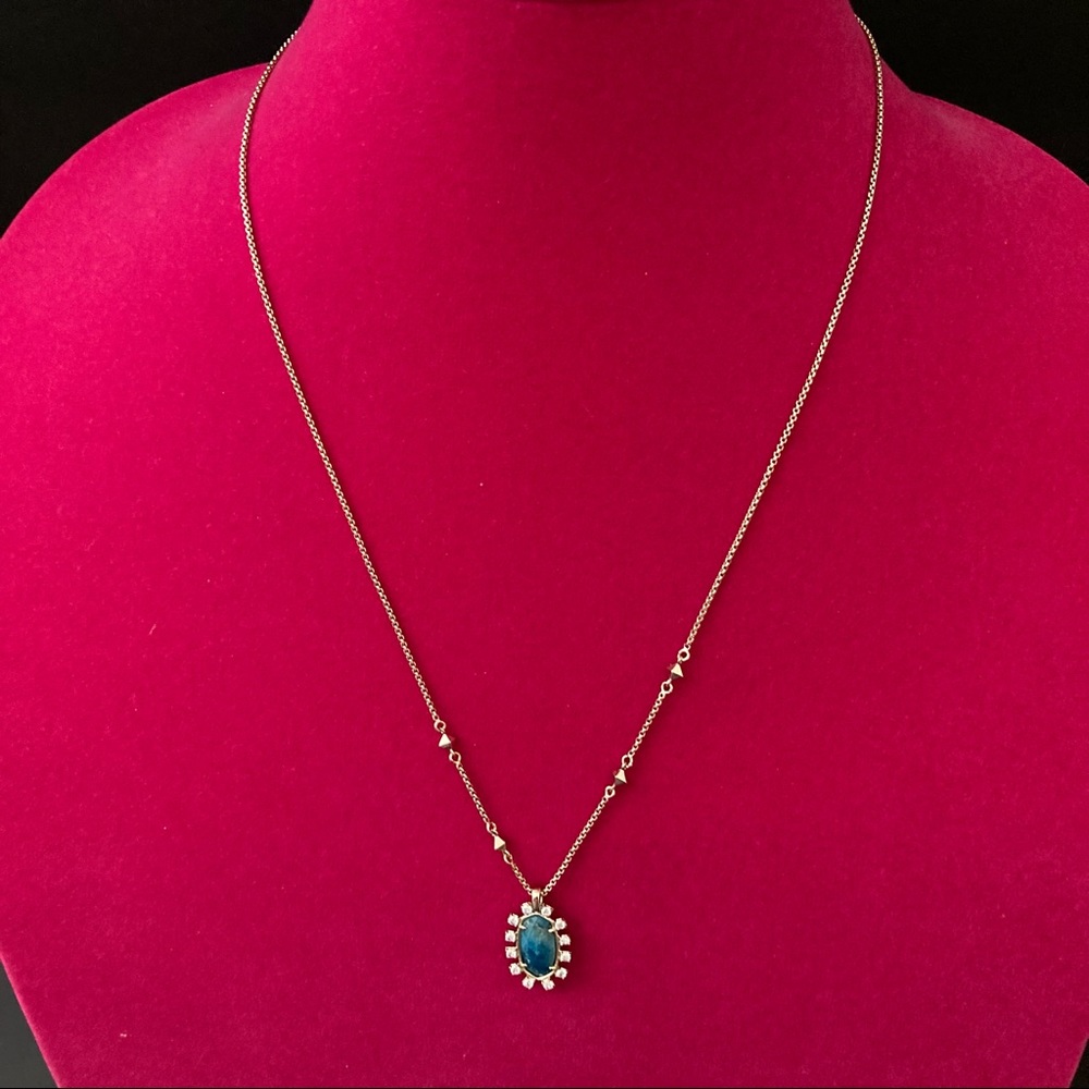 Kendra Scott• Light Blue Necklace Adjustable |Light Gold Tone |Brand New No Tags